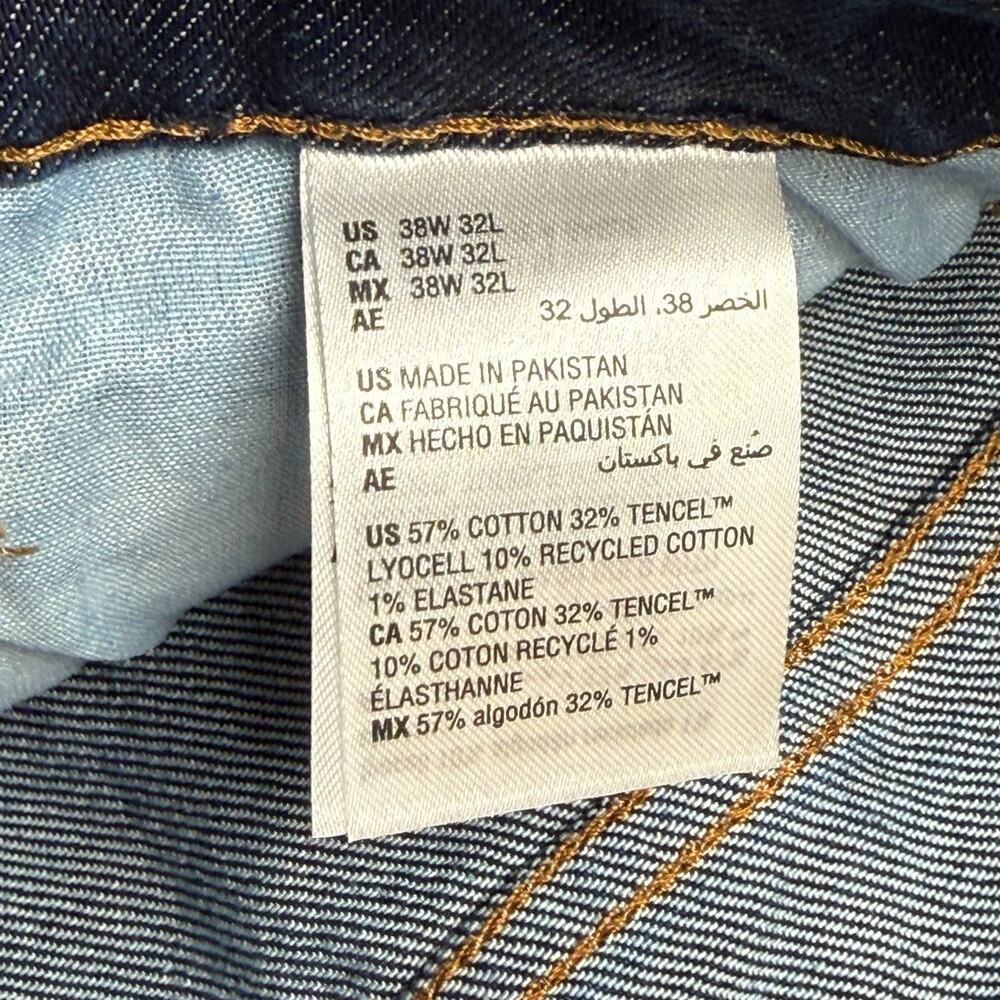 Mode of One Men's Straight-Fit Jeans, Roosevelt blue 38x32 $70 - Picture 9 of 11